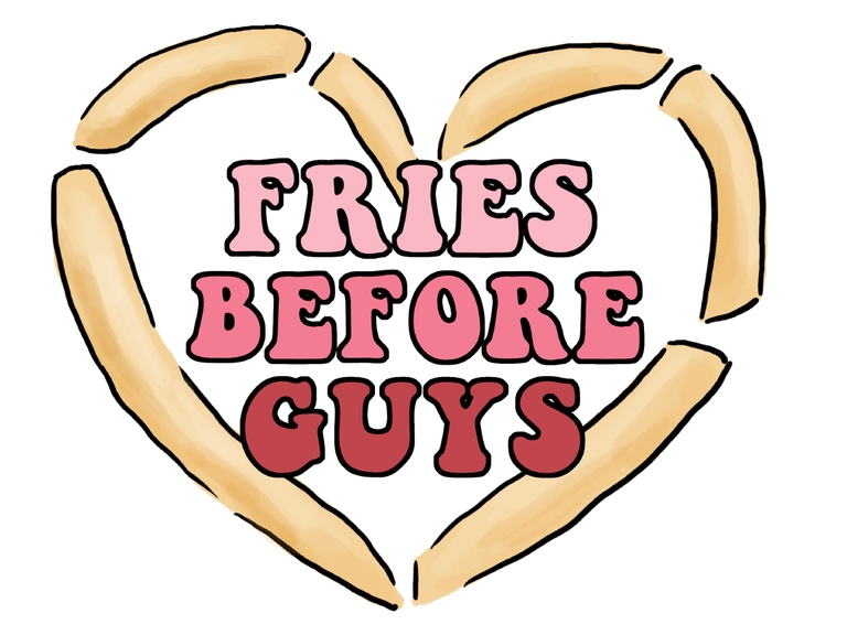 Fries Before Guys Valentine's Day French 2 Print Printable Graphics Sublimation Digital Clipart Png