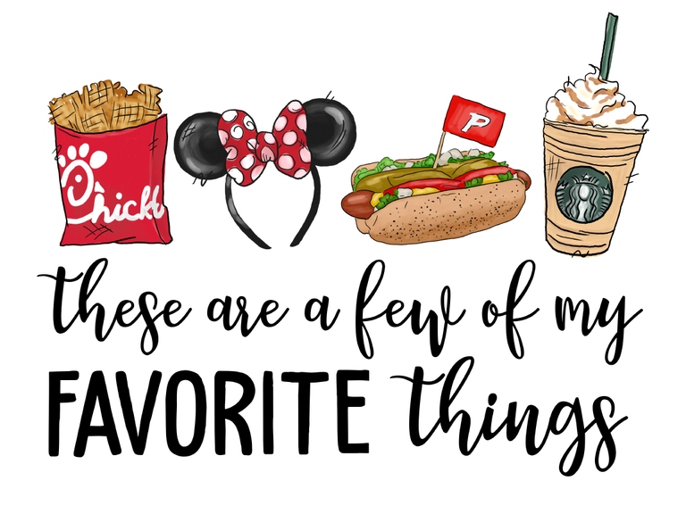 Favorite Things Disney Minnie Portillo's Chick Fil A Print Digital Sublimation Clipart Printable Png