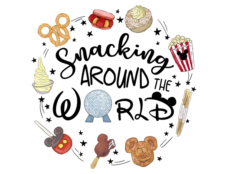 Disney Food Snacking Around The World Print Printable Digital Sublimation Download