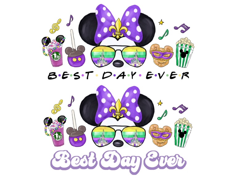 Disney Minnie Head Sunglasses Retro Mardi Gras Snacks