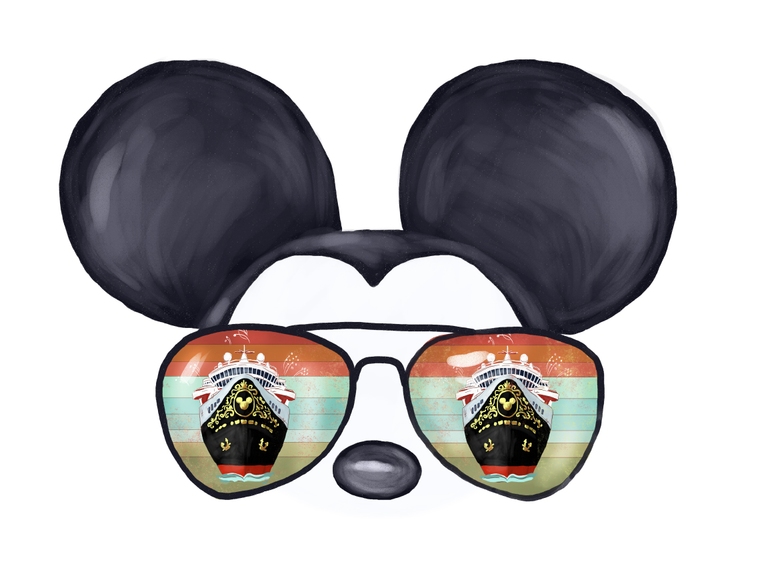 Disney Cruise Ship Mickey Sunglasses Retro Sunset Best Day Ever