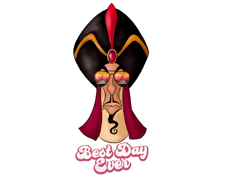 Disney Villains Jafar Aladdin Castle Halloween Sunglasses Retro Sunset Digital Download Png Print