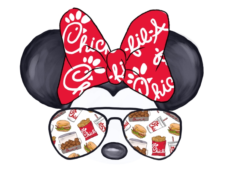 Disney Chick Fil A CFA Minnie Sunglasses Best Day Ever