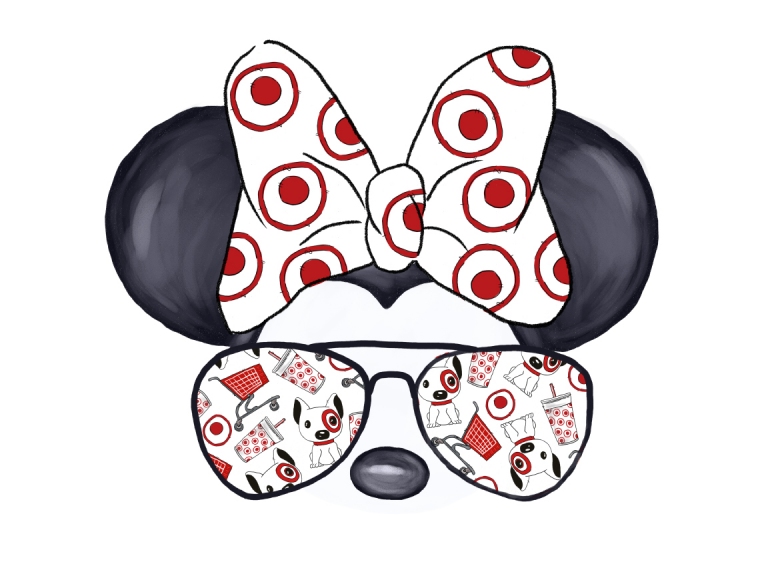 Disney Target Dog Minnie Sunglasses Sublimation Digital Download Png Print Printable Graphics