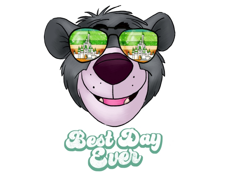 Disney Balloo Jungle Book Sunglasses Retro Sunset Best Day Ever