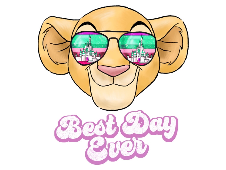 Nala Disney Lion King Sunglasses Retro Sunset Best Day Ever