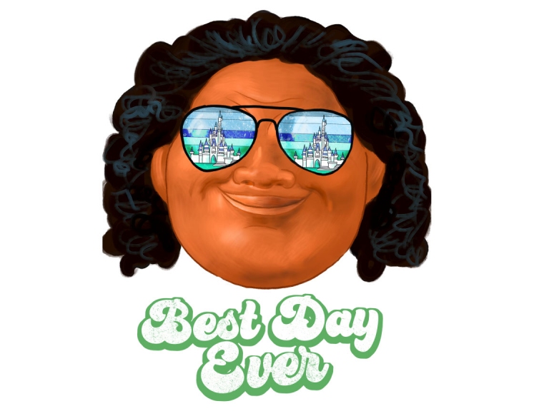Disney Maui Moana Sunglasses Retro Sunset Best Day Ever
