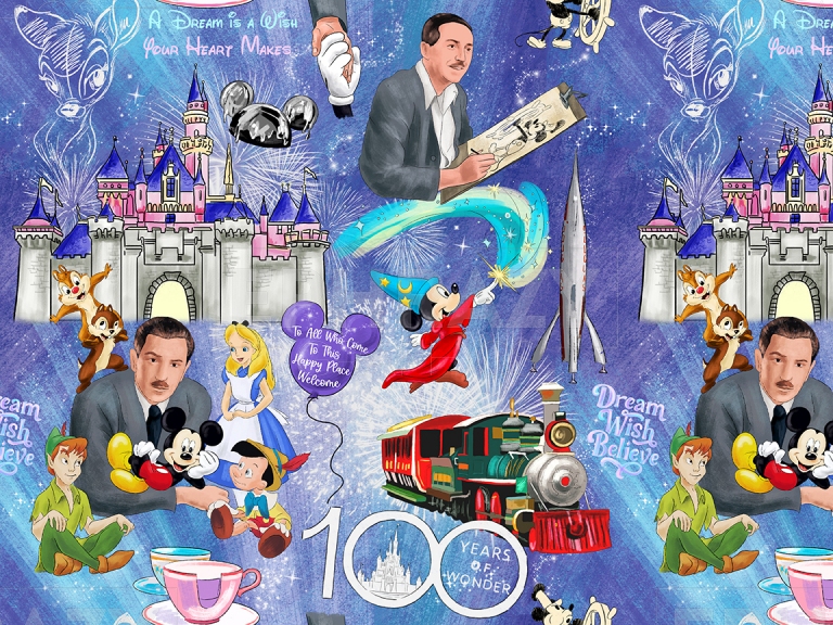 Disney 100 Years Of Wonder Digital Pattern
